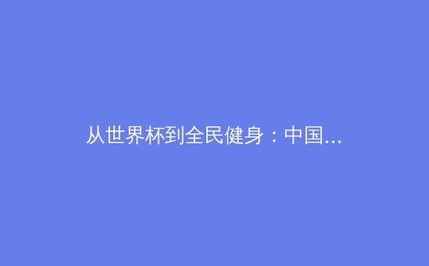 从世界杯到全民健身：中国体育产业的十年转型与价值重构 - 3